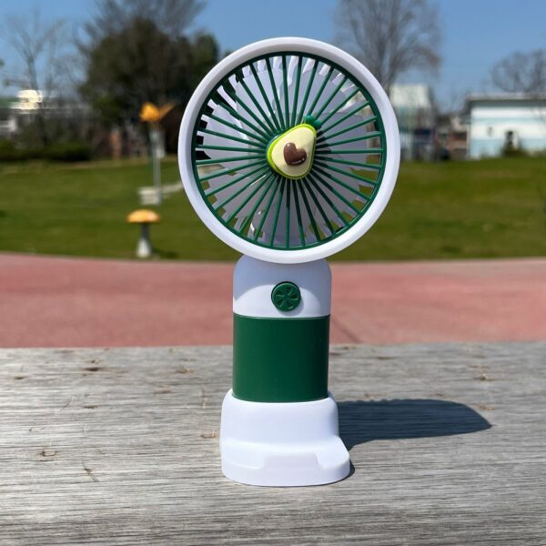 Ventilateur de poche USB - Design Fruits & Fleurs colorés